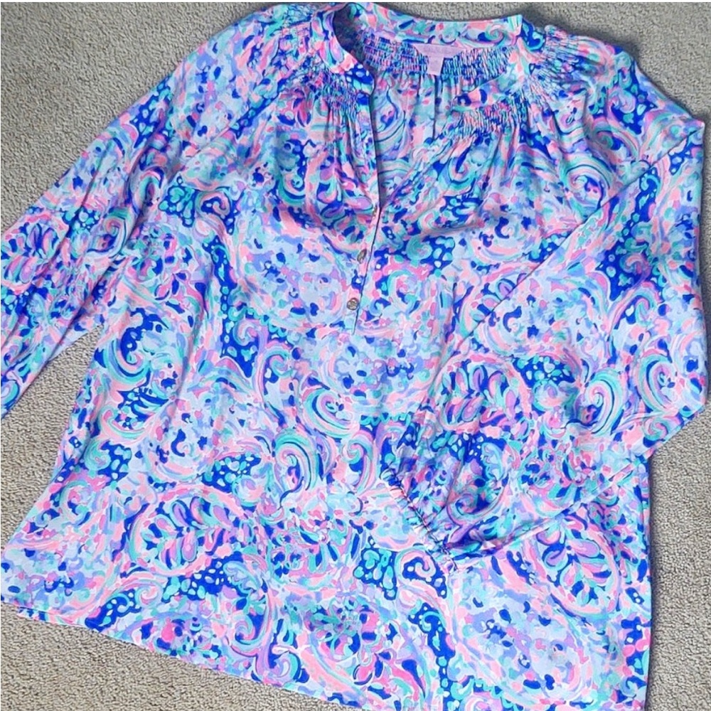 Lilly Pulitzer Silk Elsa Blouse